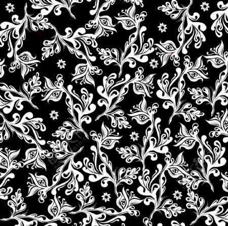 黑白花的漩涡图案