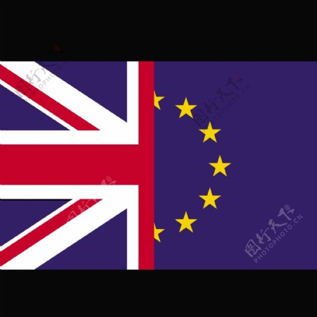 英国和欧盟国旗
