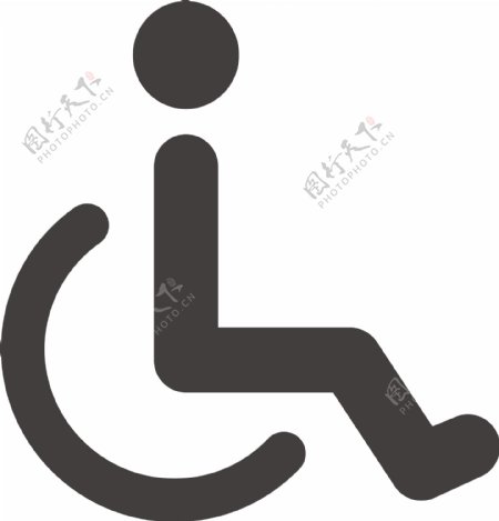 轮椅字形图标