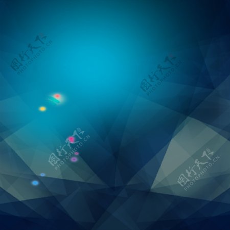 蓝色数码科技电子产品几何立体块背景
