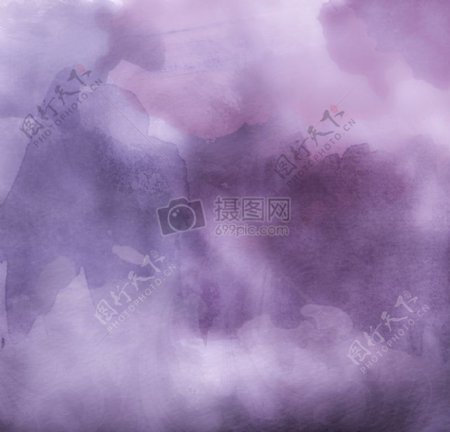 紫色的水彩画
