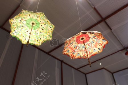 彩色小伞灯罩