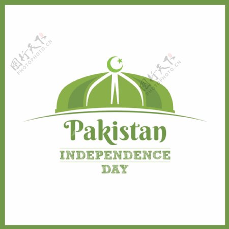 优雅背景的巴基斯坦独立日
