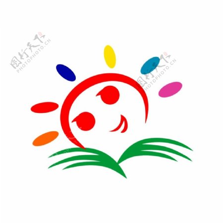 阳光童年幼儿园logo