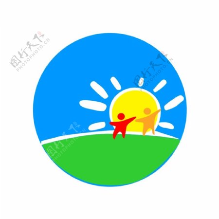 小天地幼儿园logo设计园徽标志标识
