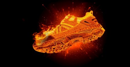 火焰鞋效果图