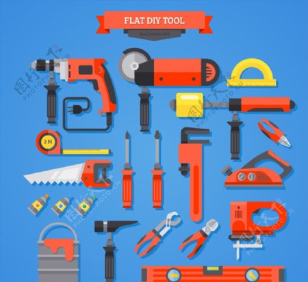 19款红色DIY工具设计