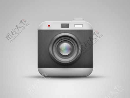 黑色相机相机镜头icon图标设计