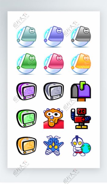 游戏图标彩色写实图标素材icon