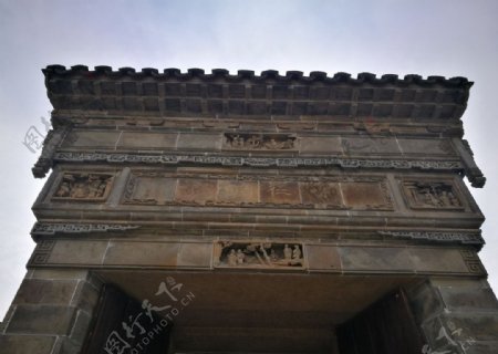 古建筑门头砖雕