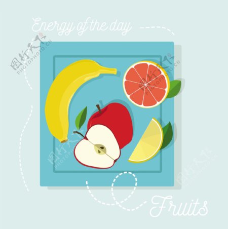 新鲜水果的插图