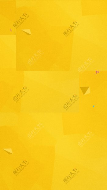 简约黄色三角H5背景素材