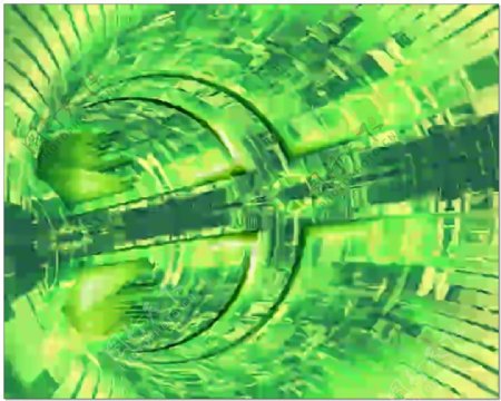动态螺旋绿色视频素材