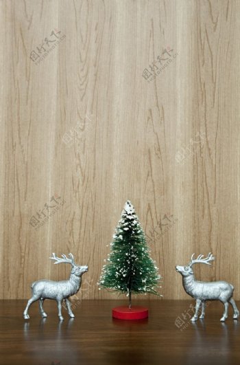 圣诞树圣诞鹿