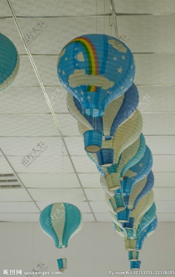 装饰纸热气球