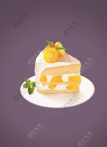 手绘水果蛋糕