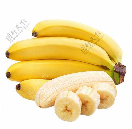 水果香蕉蔬菜美味果实切块素材