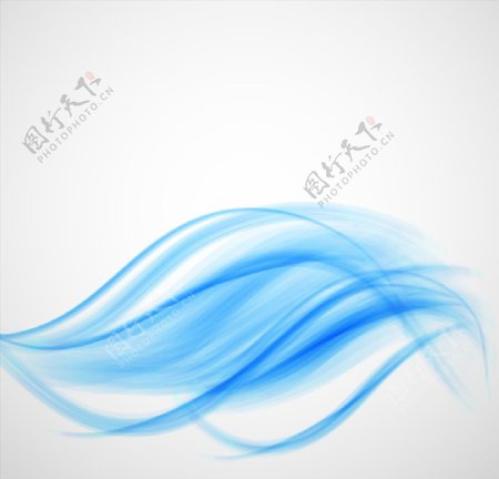 蓝色抽象优美波浪纹理背景