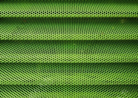 绿色金属网孔
