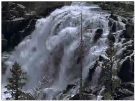 瀑布河流视频素材