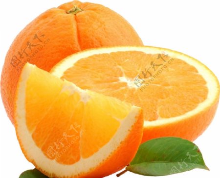 新鲜橙子特写