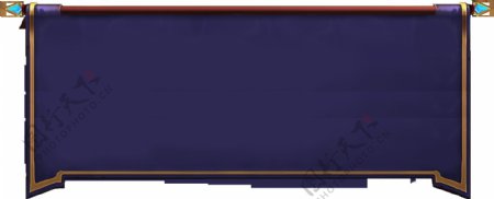 紫色边框png元素素材