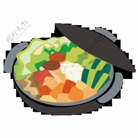 砂锅免抠素材图片