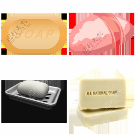 手绘漂亮肥皂免抠png透明图层素材