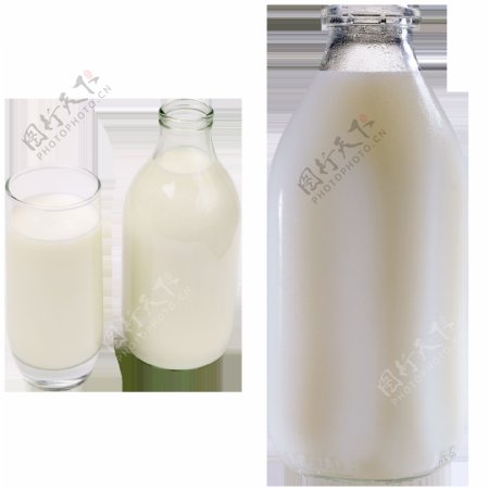 瓶装牛奶免抠png透明图层素材