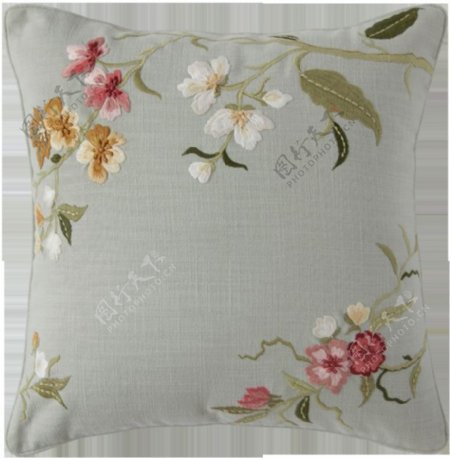 花纹布纹枕头素材图片