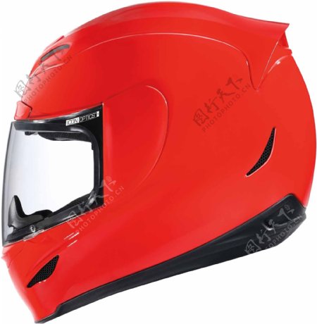 红色摩托车头盔免抠png透明图层素材