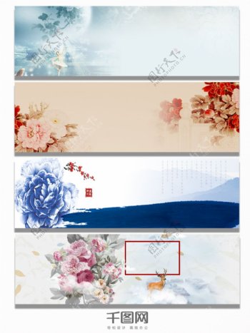 中国风牡丹花背景图