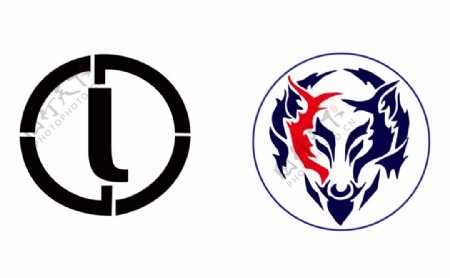 狼类商标logo设计