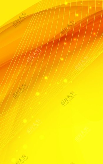 橙黄浪漫梦幻海报背景图
