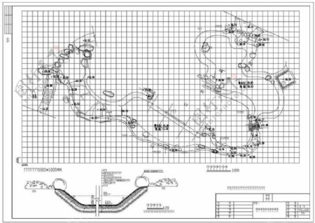 深圳园博会景观规划YS05溪流定位图做法详图