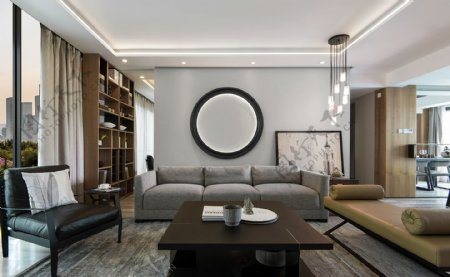 现代时尚室内客厅沙发效果图
