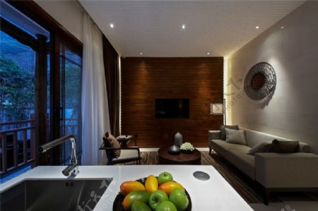 卧室走廊水果现代效果图