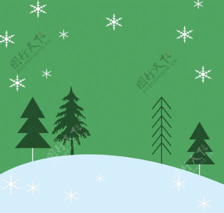 绿色圣诞树背景