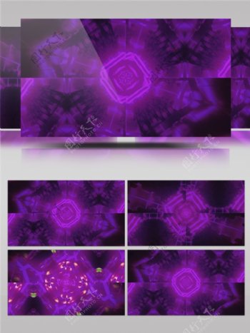 紫色花纹动态视频素材