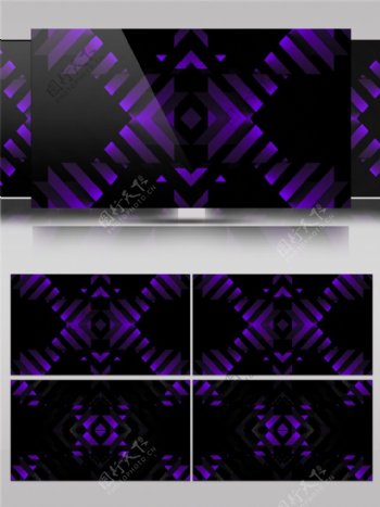 科技紫色对称变幻视频素材