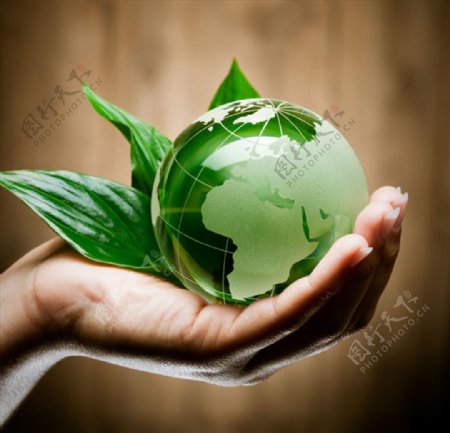 手心里的绿色星球