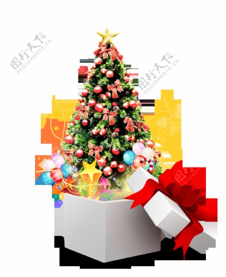 超大圣诞树圣诞节素材