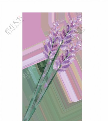 紫夜树枝透明装饰素材
