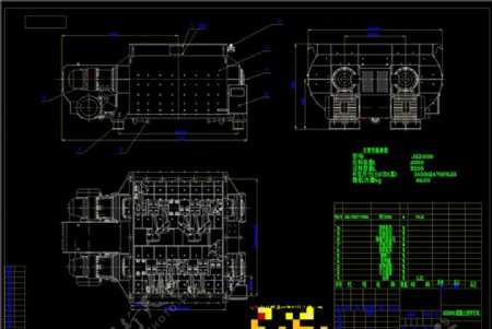 搅拌机总图机械图纸
