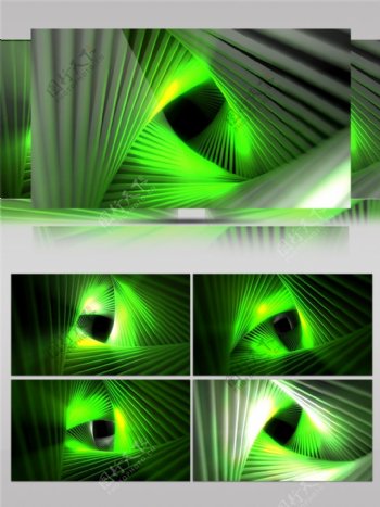 绿色迷幻光束视频素材