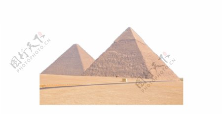 沙漠金字塔风景png元素