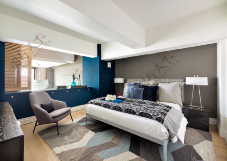 欧式奢华卧室地毯设计效果图