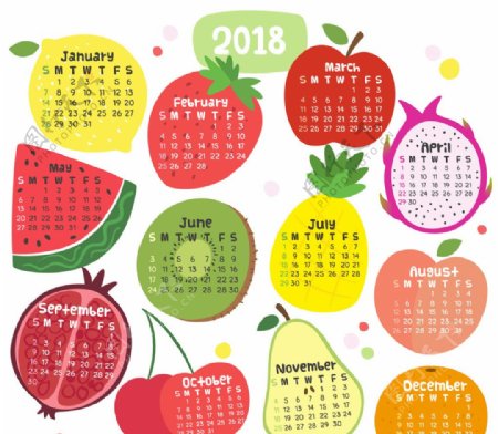 2018水果年历