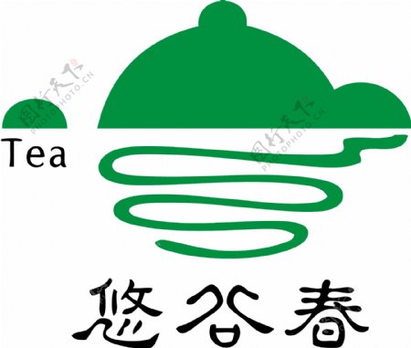 悠谷春TEA标志