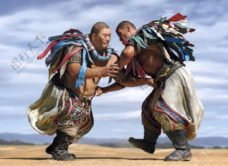 蒙古人摔跤